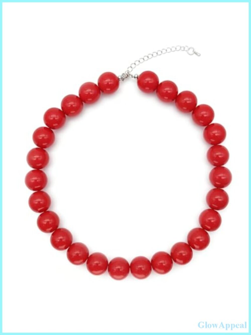 Chunky Beaded Necklace for Women Statement Acrylic Necklace